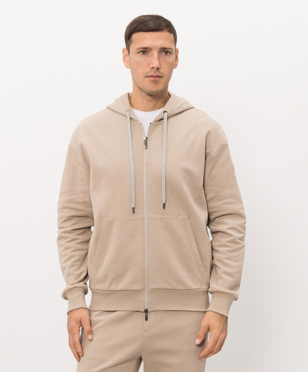 Peserico Бежевая утепленная спортивная куртка R57009J0DK00088 изображение 3