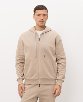 Peserico Бежевая утепленная спортивная куртка R57009J0DK00088