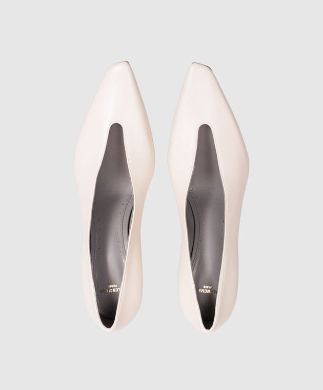 Balenciaga Шкіряні туфлі Duchesse кольору айворі 869817WCDH1 зображення 4