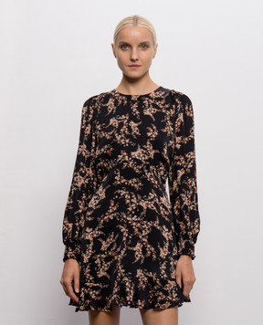Twinset Черное платье в цветочный принт 262TP275J