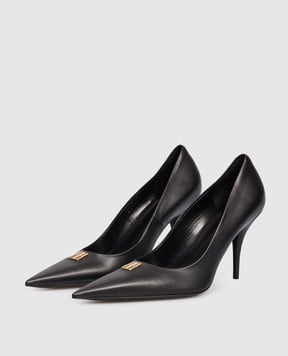 Balenciaga Чорні шкіряні туфлі Avenue Bb Editor 845393WA919