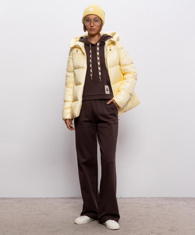Moncler Желтый пуховик Serittes L20931A00158597YG изображение 2