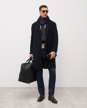 Stefano Ricci Бежевое поло из шелка с монограммой K616215P30F26101