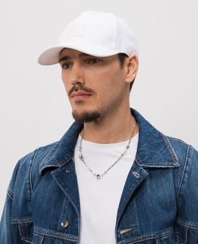 Alexander McQueen Серебристая цепочка с черепами с палладиевым покрытием 836692J16PA