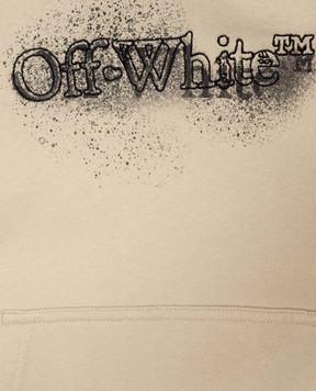 Off-White Детские худи цвета хаки Spray Arrow 44BBB001F26F00C
