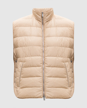 Peserico Бежевий пуховий жилет A0346006957