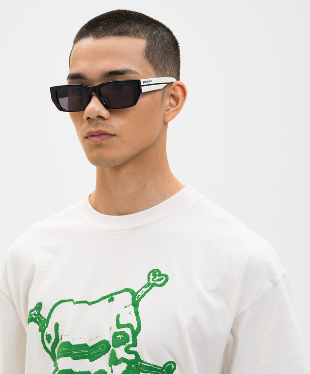 Palm Angels Черные очки с акцентными скобками PA1030010753 изображение 2