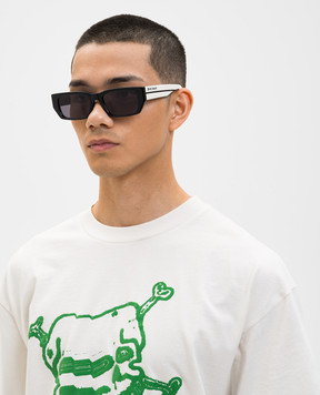 Palm Angels Чорні сонцезахисні окуляри з акцентними дужками PA1030010753