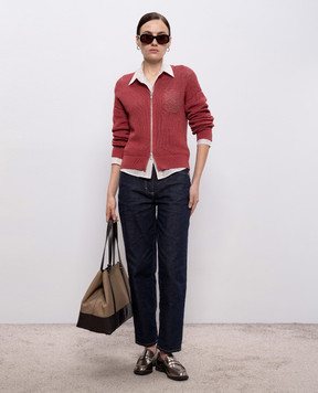 Peserico Рожева сорочка з шовком A0640408358