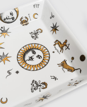 Fornasetti Біла порцелянова підставка для дрібниць Astronomici P64Z300