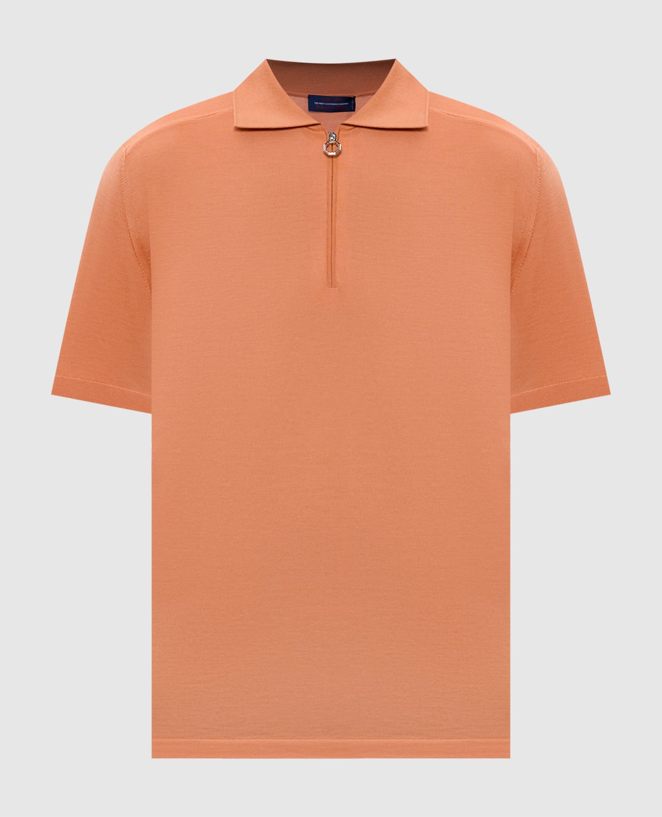 Оранжевое поло из кашемира