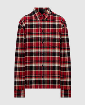 Ann Demeulemeester Червона сорочка Wessel в клітинку B0014309FA751w