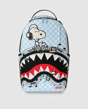 Sprayground Дитячий блакитний рюкзак Peanuts Snoopy Tuned Up & Tuned Out 910B8798NSZ