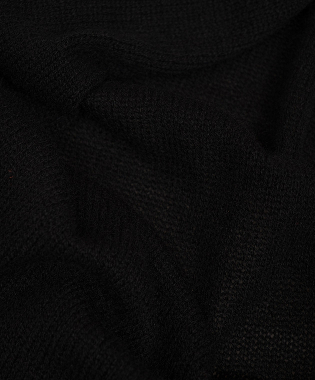 Allude Черный шарф из кашемира 26511241 изображение 3