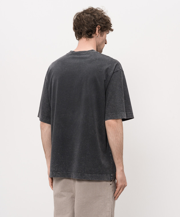 Off-White Серая футболка с принтом 44MAA120S26J005 изображение 4