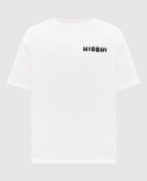 Misbhv Біла футболка з принтом логотипа 250M115