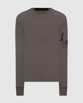 C.P. Company Світшот кольору хакі з патчем логотипа MSS713A005086W