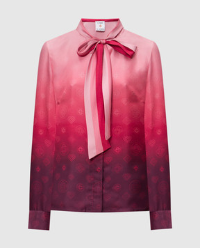Casablanca Рожева блуза із шовку з ефектом градієнта WSS26SH26201