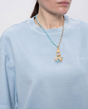 Oceanus Голубые бусы Neutica с подвеской NEUTICA