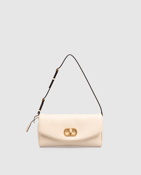 Valentino Бежевая кожаная сумка DeVain 8W0B0T31ABM