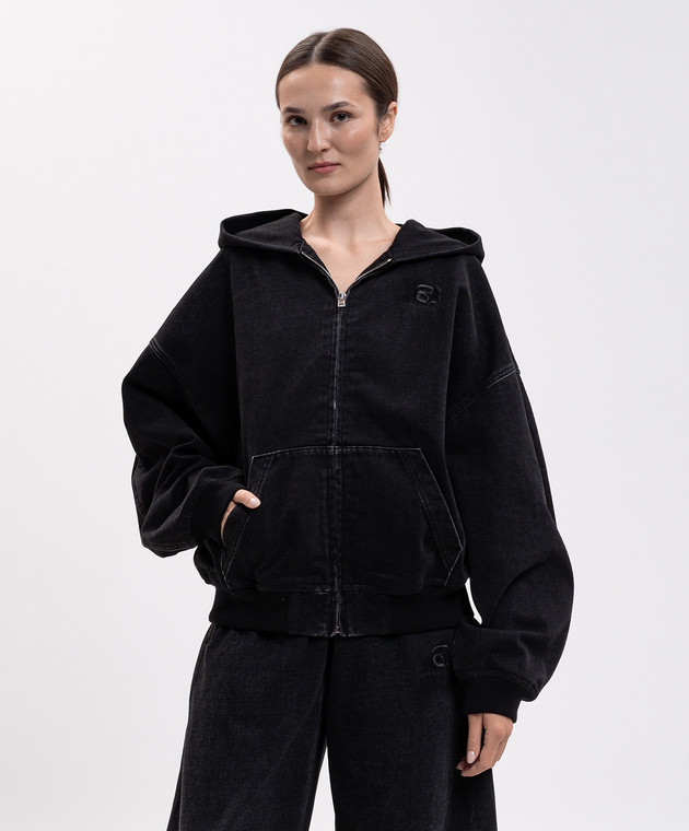 Alexander Wang Черная джинсовая спортивная куртка UDC4262303 изображение 3
