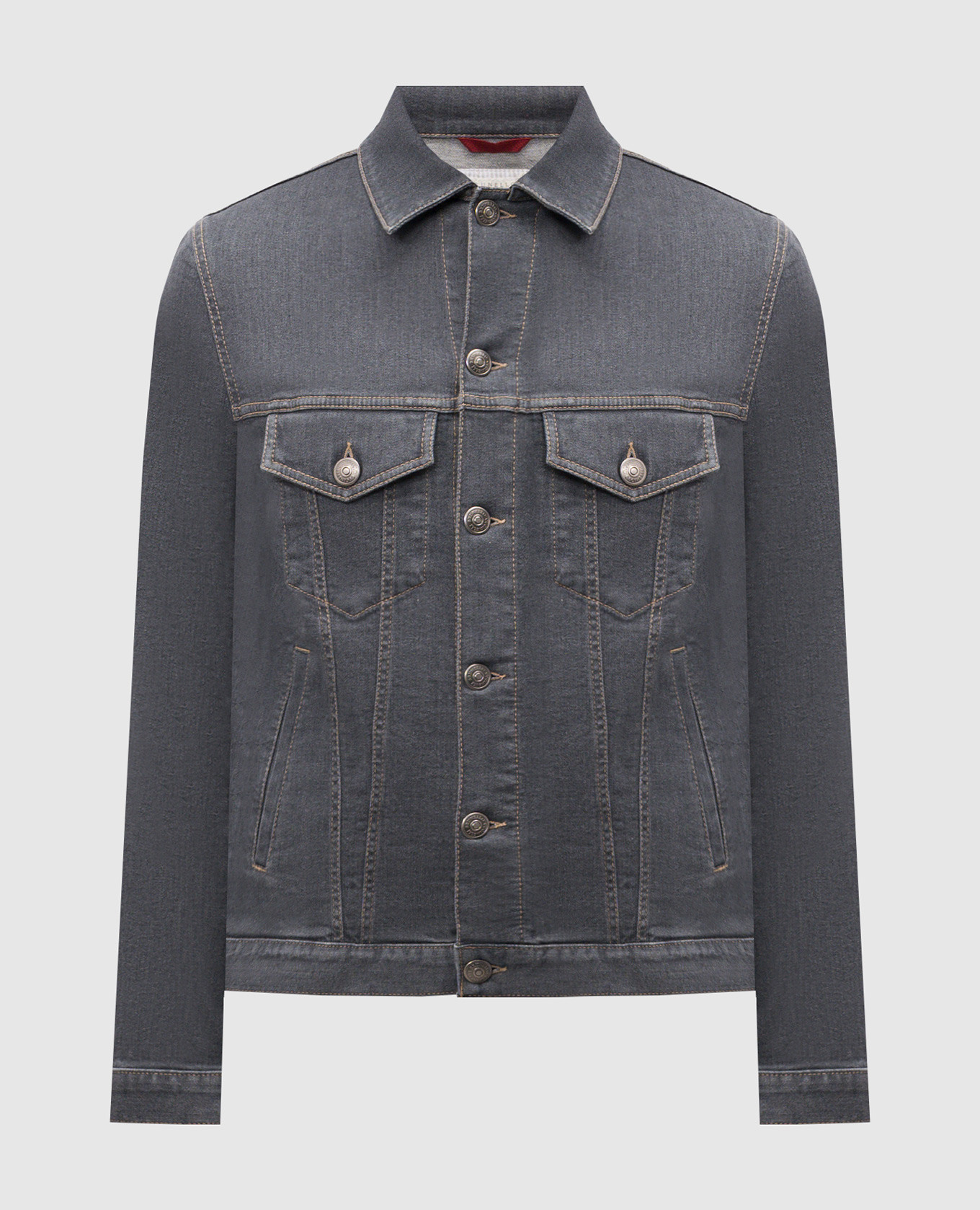 

Серая джинсовая куртка, Серый, Джинсовые куртки