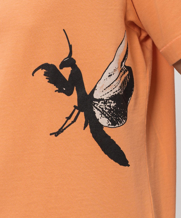 JW Anderson Оранжевая футболка с принтом JT0310PG1937 изображение 5