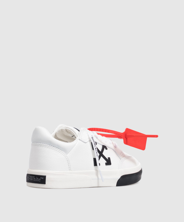Off-White Білі шкіряні кросівки Vulcanized W288C9L002 зображення 3