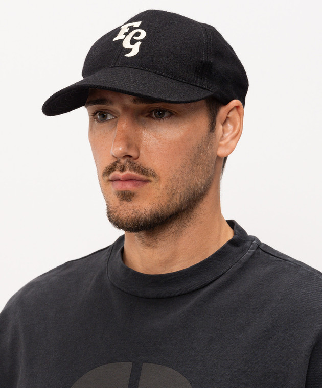 Fear of God Черная кепка с вышивкой логотипа монограммы FG9M709901WOTW изображение 2