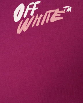 Off-White Детский розовый свитшот с принтом 44GBA001F26F003