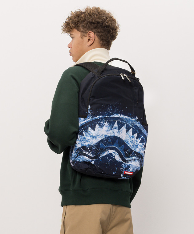 Sprayground Детский темно-синий рюкзак WAVEBREAKER SHARK 910B8743NSZ изображение 2