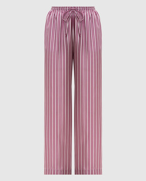 Asceno Рожеві штани Aurelia із шовку в смужку B035F04C506