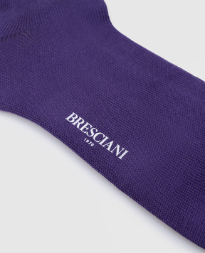 Bresciani Фіолетові шкарпетки з бавовни MC014UN0006XX