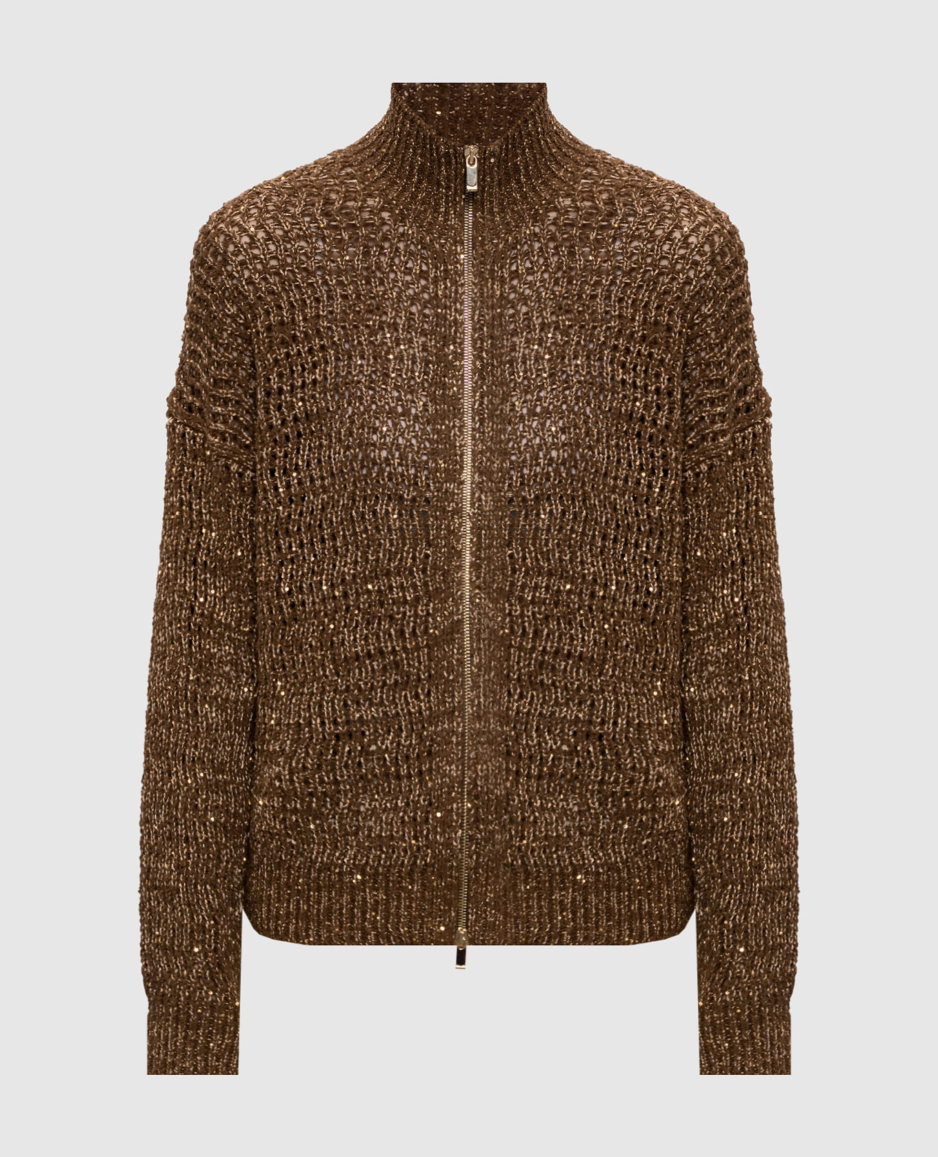 

Коричневый кардиган TTACITO с пайетками, Кардиганы