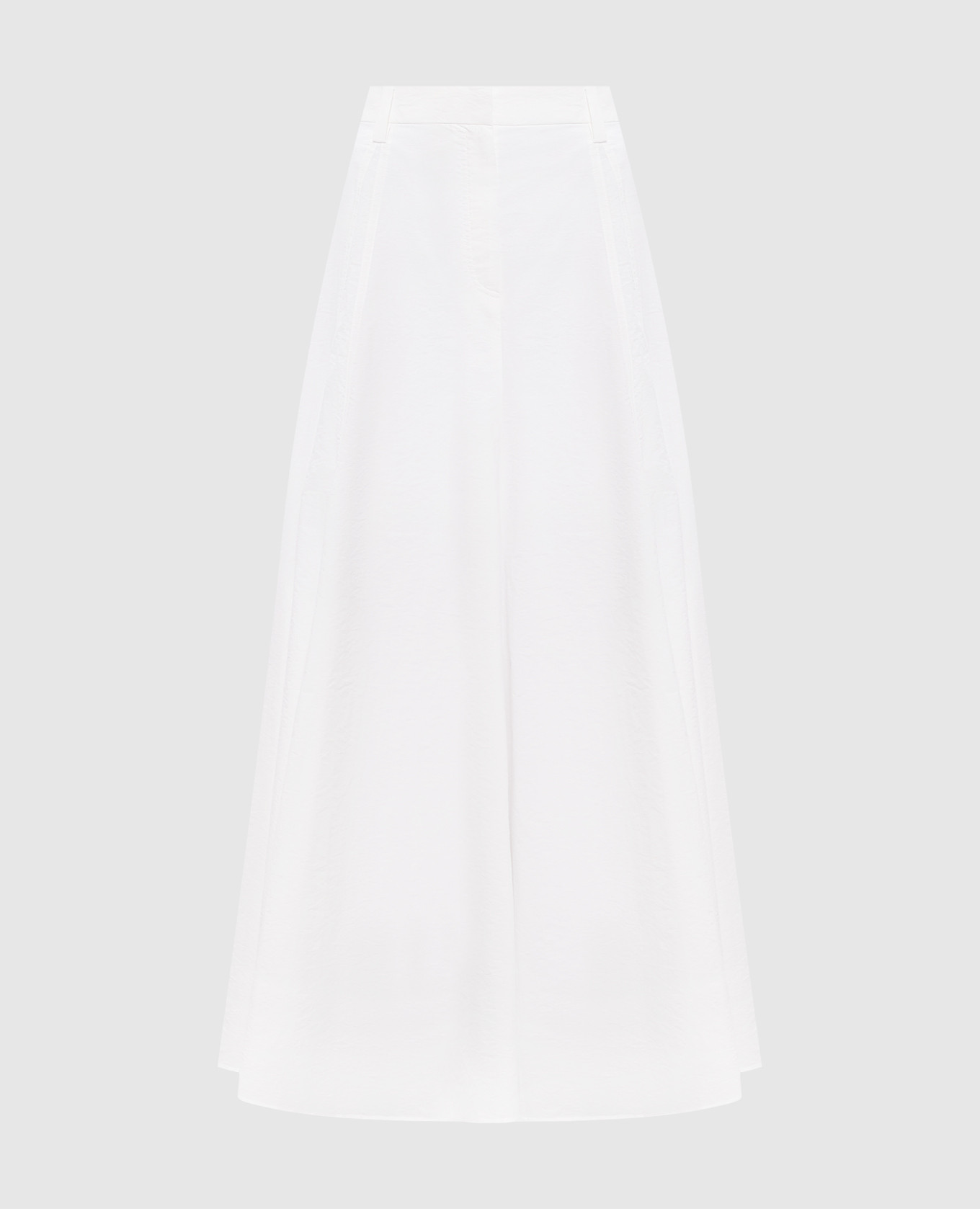

Белая юбка макси с цепочкой мониль, Белый, Юбки-а-силуэта