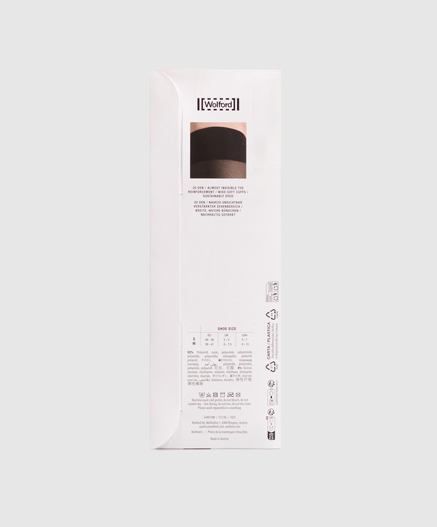 Wolford Чорні гольфи SATIN TOUCH 20 den 31206 зображення 2