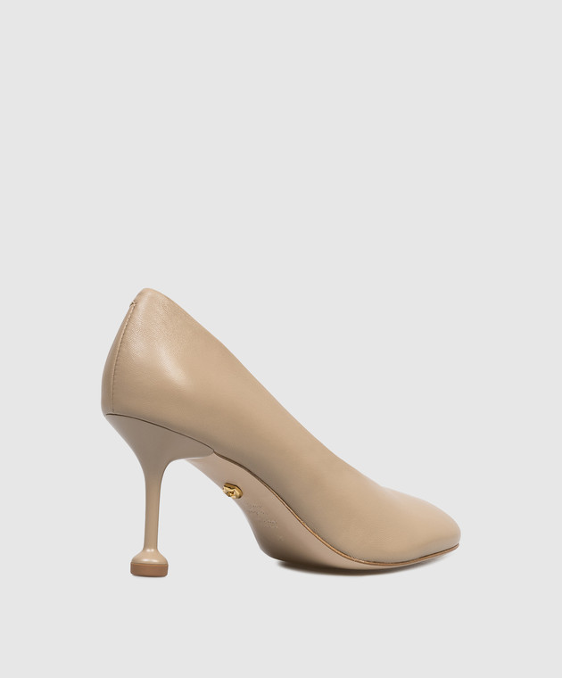 Babe Pay Pls Бежевые кожаные туфли 2123714KO изображение 3