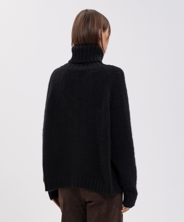 Allude Чорний светр з кашеміру та шовку 26577022 зображення 4