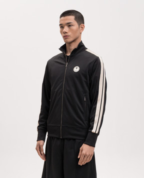 Palm Angels Чорна спортивна куртка з нашивкою логотипа PMBD058S26FAB002