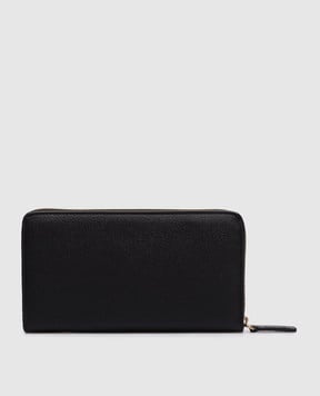 Versace Чорний шкіряний гаманець з логотипом 10223911A17155