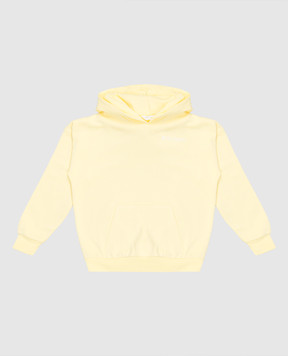 Palm Angels Дитяче жовте худі з принтом логотипа PGBB014S26FLE001