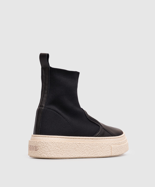 Maison Margiela MM6 Чорні комбціновані снокери 839283640 зображення 3