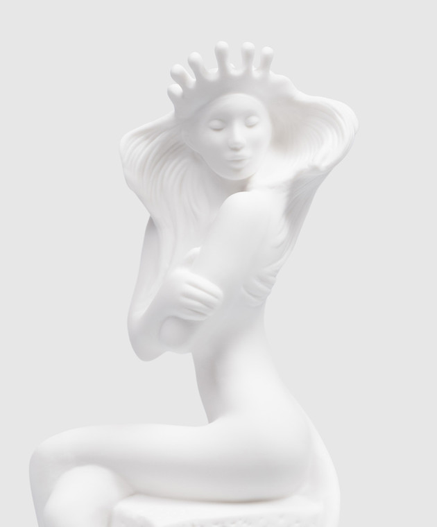 Palais Royal Декоративная белая фарфоровая статуэтка Zodiac Leo woman 4508 изображение 3
