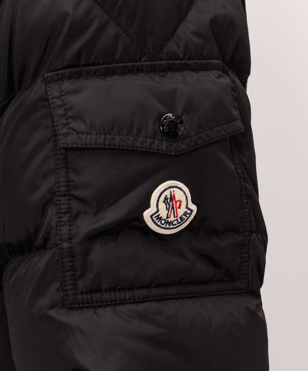 Moncler Черный пуховик Maya Matte L20911A53600539ZD изображение 5