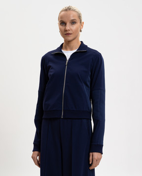 Max & Co Синя спортивна куртка з логотипом MCOCANDORE