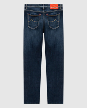 Jacob Cohen Синие джинсы Nick с эффектом потертости UQM0635S3589sh