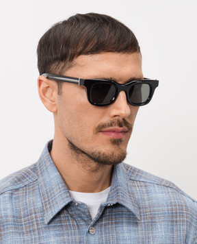 Alexander McQueen Черные солнцезащитные очки Skull 861677J0749