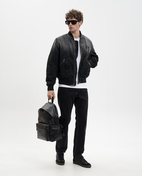 Off-White Черные джинсы с логотипом Half Arrow 44XYA175S26D001