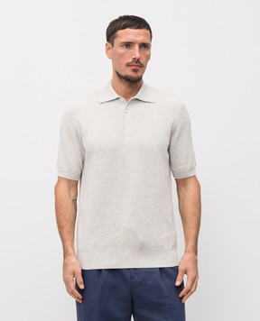 Brunello Cucinelli Серое поло M29400025