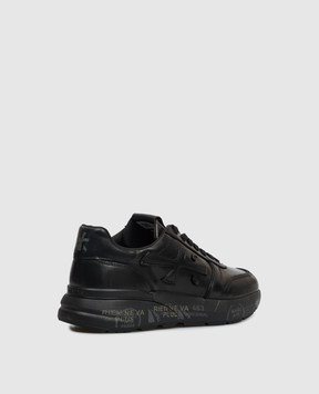 Premiata Черные кожаные кроссовки Mick MICK1453N
